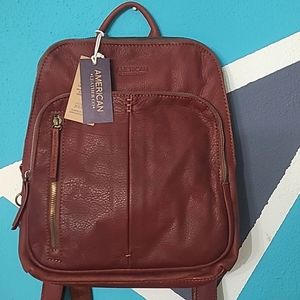 American Leather co backpack style bag